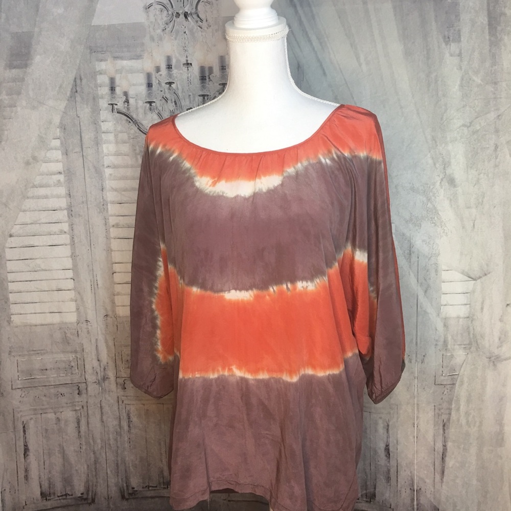 Matty M silk peasant top